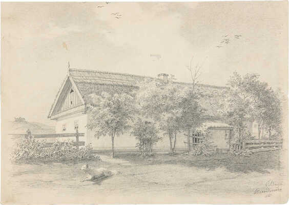 Неизвестные художники (офицеры русской армии). Лот из шести рисунков на четырех листах